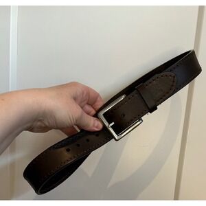 Black Leather Perforated Western Belt 3XL RN52469 44"